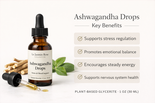 Ashwagandha Herbal Drops: Alcohol-Free Glycerite, Stress & Mood Support