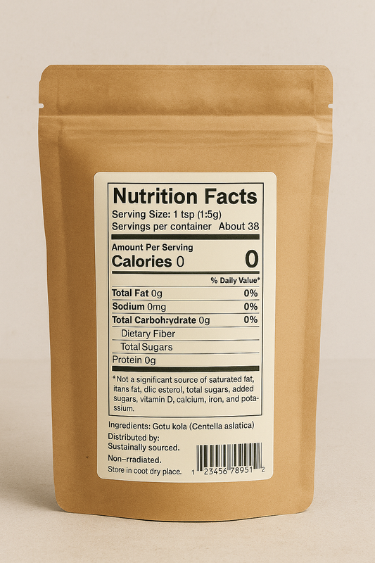 Dried Gotu Kola Herb - Centella Asiatica, Herbal Tea