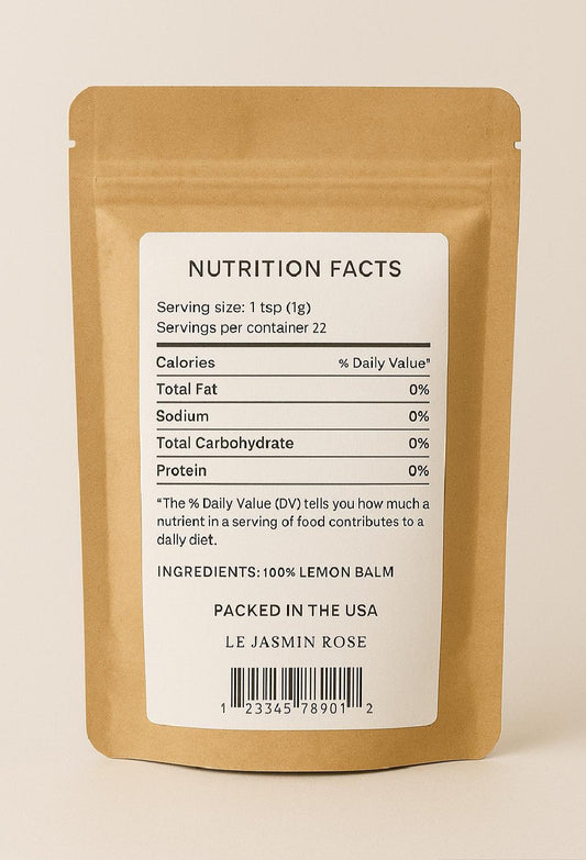 Natural Lemon Balm Leaf, Herbal Tea