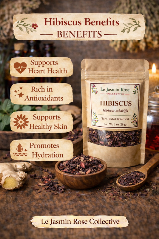 Hibiscus Flower – Dried Hibiscus Petals | Tart Herbal Tea Botanical | 1 oz