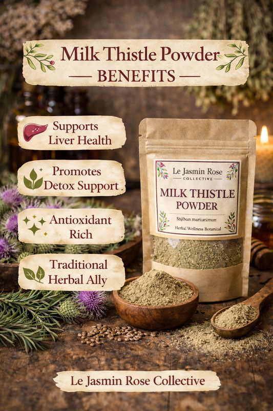 Milk Thistle Powder – Ground Milk Thistle Seed Powder | Herbal Wellness Botanical | 1 oz