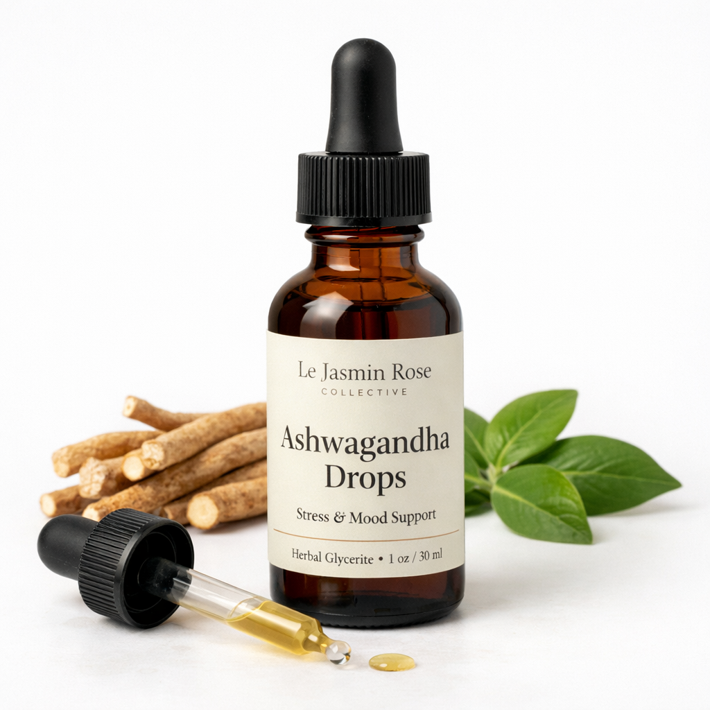 Ashwagandha Herbal Drops: Alcohol-Free Glycerite, Stress & Mood Support