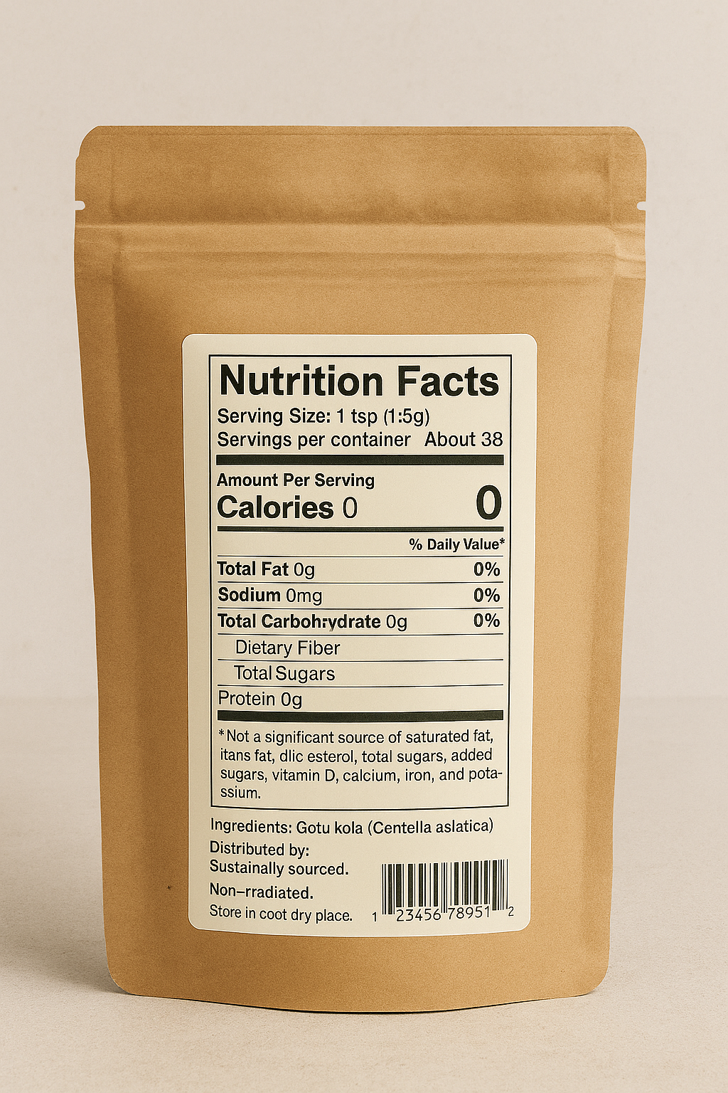 Dried Gotu Kola Herb - Centella Asiatica, Herbal Tea