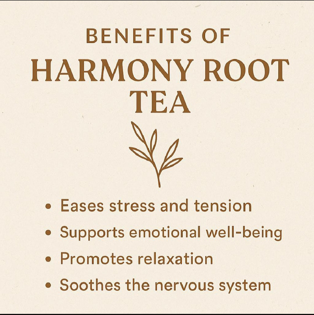 Harmony Root Tea Blend – Tulsi, Lavender and Lemon Balm for Emotional Balance and Calm