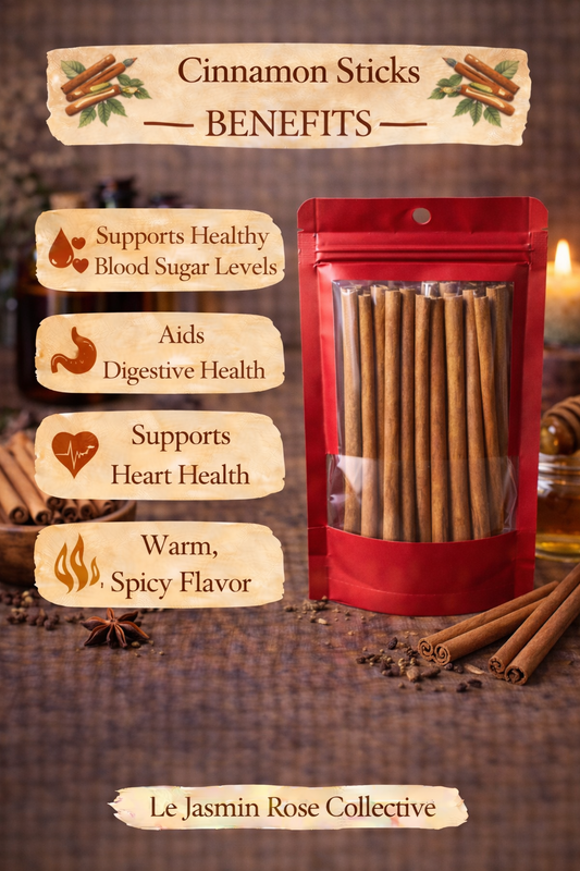 Cinnamon Sticks – Whole Cinnamon Sticks Bundle | Aromatic Herbal & Culinary Spice | 5 Sticks