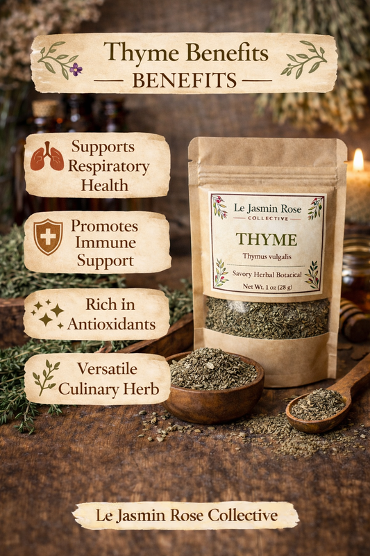 Thyme – Dried Thyme Herb | Aromatic Culinary & Herbal Tea Botanical | 1 oz